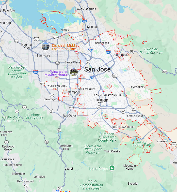 san jose map